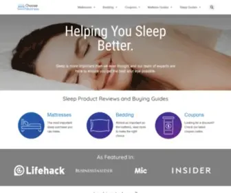 Choosemattress.com(We help you get a better night's sleep) Screenshot