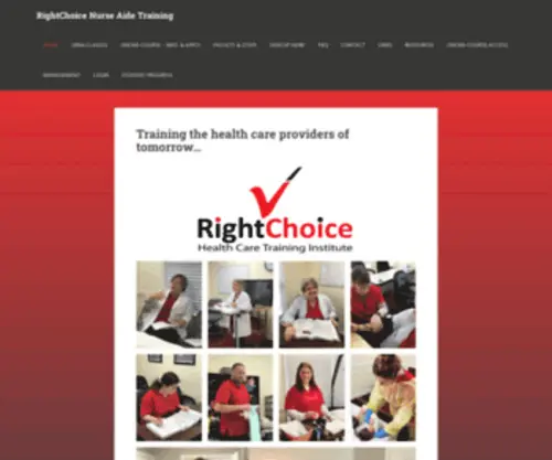 Chooserightchoice.com(Training the health care providers of tomorrow) Screenshot