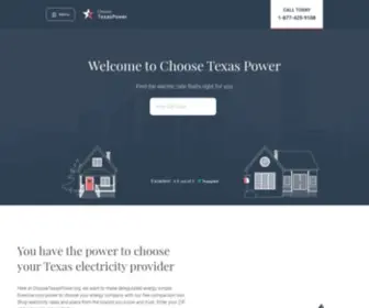 Choosetexaspower.org(Power to choose Texas) Screenshot