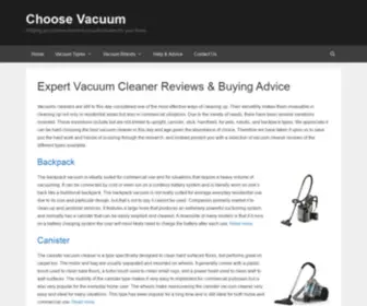 Choosevacuum.com(Best Vacuum Cleaner Reviews & Buying Guide For 2021) Screenshot