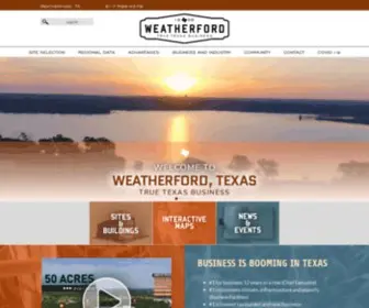 Chooseweatherford.com(City of Weatherford EDA) Screenshot