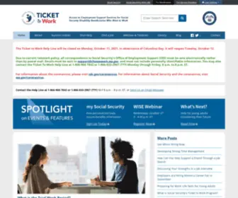 Choosework.net(Social Security Administration's Ticket to Work Program) Screenshot