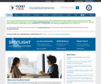 Chooseworkttw.net(The Ticket to Work program) Screenshot