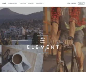 Chooseyourelement.com(Element Communities) Screenshot