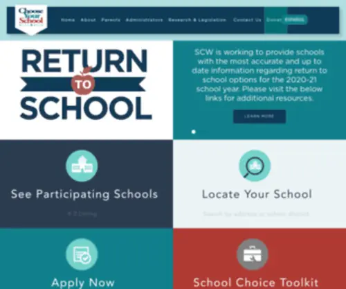 Chooseyourschoolwi.org(Enroll In A School Choice Program) Screenshot