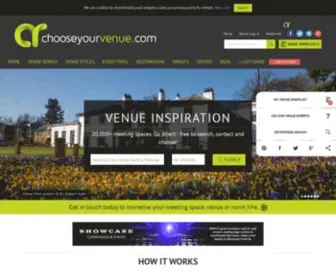 Chooseyourvenue.com(UK’s Free Venue Finding Website) Screenshot