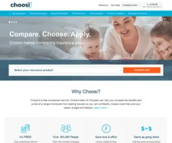 Choosi.com.au(Compare Insurance Quotes with) Screenshot