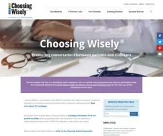 Choosingwisely.org(Choosing Wisely) Screenshot