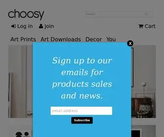 Choosy.com.au(Canvas Art Prints) Screenshot