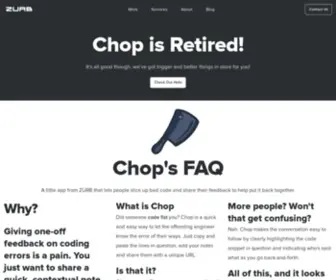 Chopapp.com(Post code) Screenshot