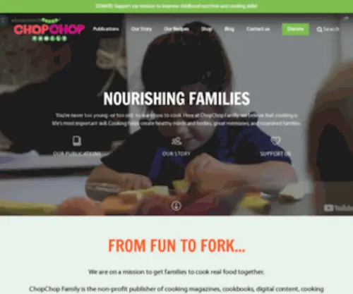 Chopchopmag.org(The fun cooking magazine for families) Screenshot