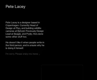 Chopeh.com(Pete Lacey) Screenshot