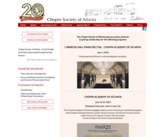 Chopinatlanta.org(Chopinatlanta) Screenshot
