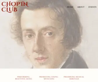 Chopinclub.org(Chopin Club) Screenshot