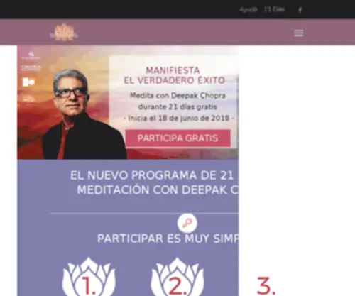 Choprameditacion.com(Reto de Meditación ) Screenshot