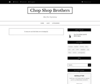 Chopshopbrothers.com(Mens Hair & grooming) Screenshot