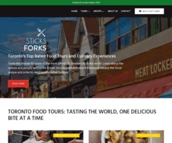 Chopsticksandforks.com(Toronto Food Tours) Screenshot