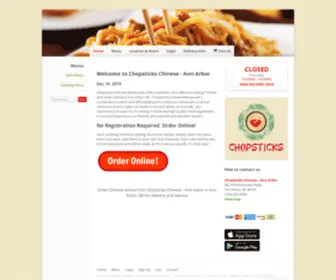 Chopsticksmi.com(Order Chinese online from Chopsticks Chinese) Screenshot