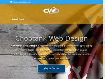 Choptankwebdesign.com(Choptank Web Design) Screenshot