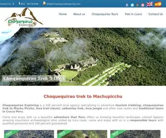 Choquequiraoexploring.com(Choquequirao Exploring) Screenshot