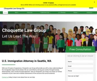 Choquettelaw.com(Choquette Immigration Law Group) Screenshot
