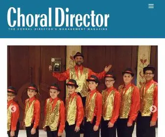 Choraldirectormag.com(Choral Director Magazine) Screenshot