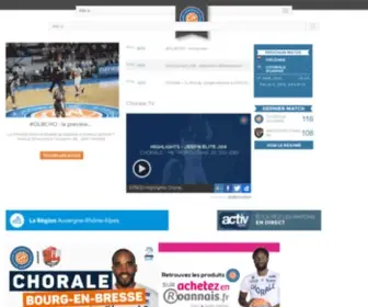 Chorale-Roanne.com(Chorale Basket Roanne) Screenshot