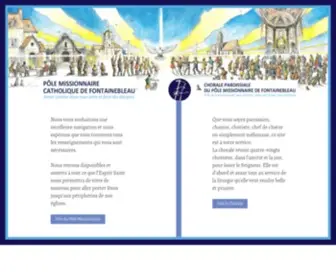 Choralepolefontainebleau.org(Chorale Paroissiale du Pôle Missionnaire de Fontainebleau) Screenshot