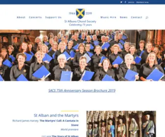 Choralsociety.com(St Albans Choral Society) Screenshot