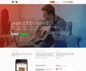 Chord-C.com(Connecting People With Chords at CHORD) Screenshot