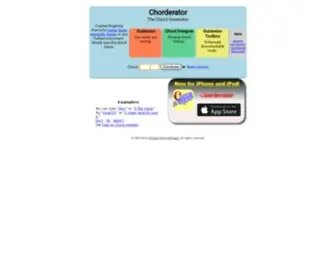 Chorderator.com(Chorderator Chord Generator) Screenshot