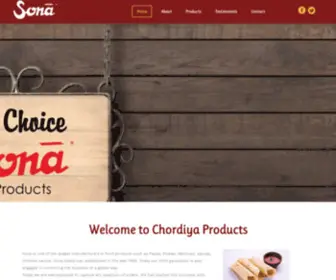 Chordiyaproducts.com(Sonapapad) Screenshot