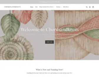 Chordsandknots.com(Macrame Store) Screenshot