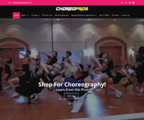 Choreopros.com(#1 Resource for Game Day Choreography) Screenshot