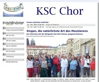 Chorkissing.de(KSC Chor) Screenshot