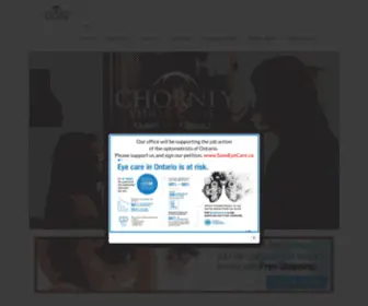 Chorneyoptometry.com(Eyecare and Eyeware) Screenshot