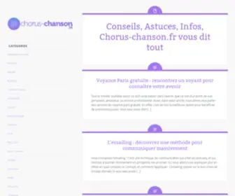 Chorus-Chanson.fr(Chorus Chanson) Screenshot