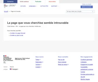 Chorus-Pro.gouv.fr(Page d'accueil) Screenshot