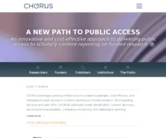 Chorusaccess.org(CHORUS) Screenshot