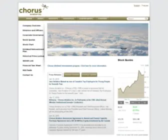 Chorusaviation.ca(Chorus Aviation) Screenshot