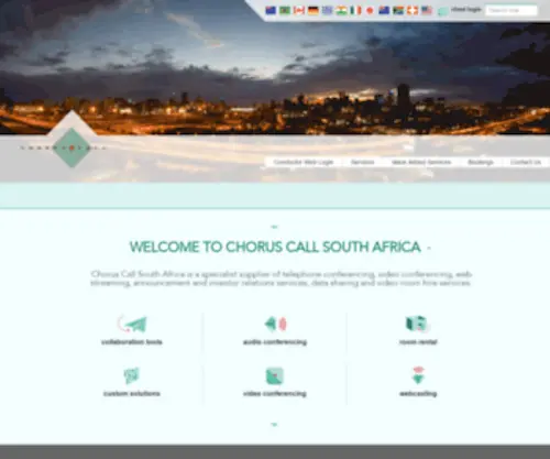 Choruscall.za.com(Chorus Call) Screenshot