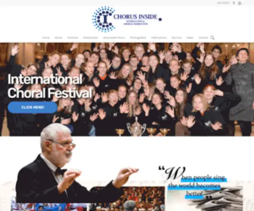 Chorusinside.com(International Federation of Choirs) Screenshot