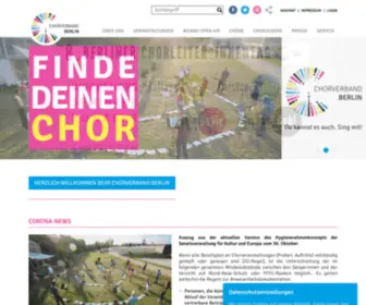 Chorverband-Berlin.de(Chorverband Berlin e.V) Screenshot