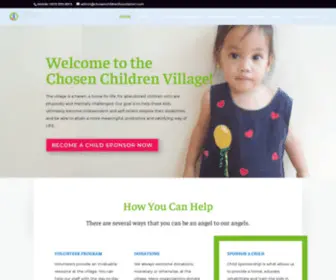 Chosenchildrenfoundation.com(Chosen Children Village Foundation) Screenshot