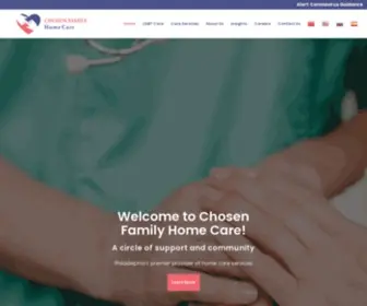 Chosenfamilyhomecare.com(Home Care Agency in Philadelphia) Screenshot