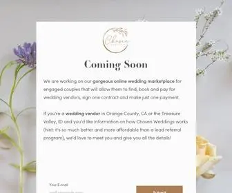 Chosenweddings.com(Chosen Productions Weddings) Screenshot