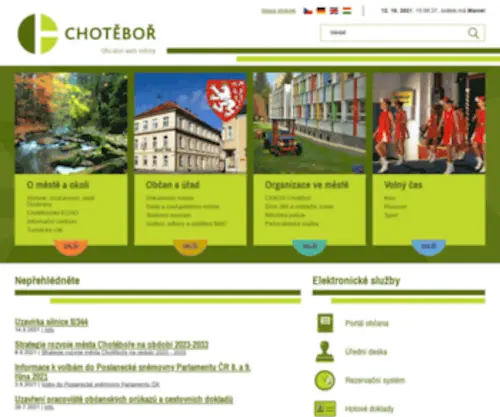 Chotebor.cz(Chotěboř) Screenshot