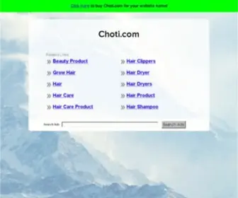 Choti.com(The Leading Hair Styles Site on the Net) Screenshot