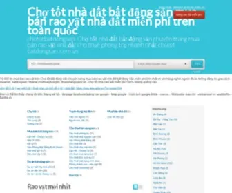 Chototbatdongsan.com(Osclass) Screenshot
