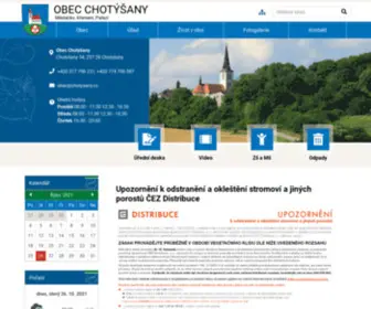 Chotysany.cz(Obec Chotýšany) Screenshot